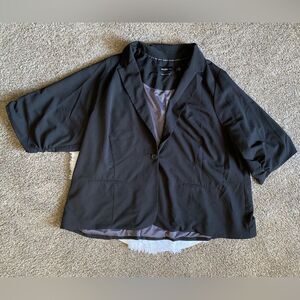 Studio by Torrid Blazer Jacket Black Lined Button Front Womens Size 6X